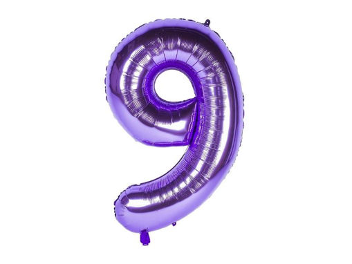 Picture of FOIL BALLOON NUMBER 9 PURPLE 40 INCH